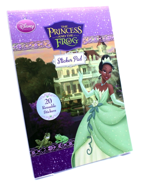 Disney The Princess and the Frog Sticker Pad (20 reusable sticker)